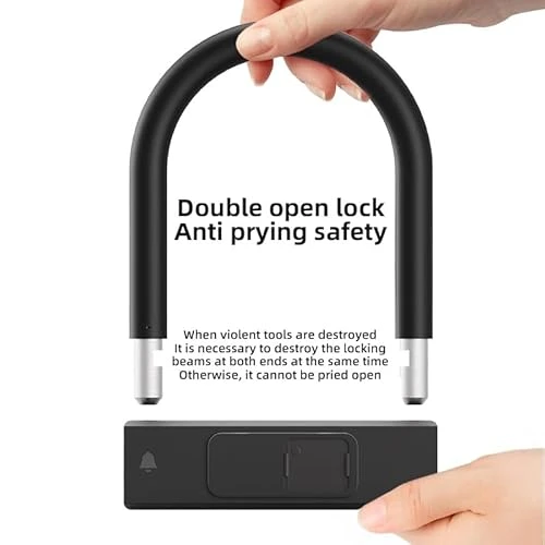 Fingerprint Bike U-Lock with Cable — U-Lock, eLinkSmart