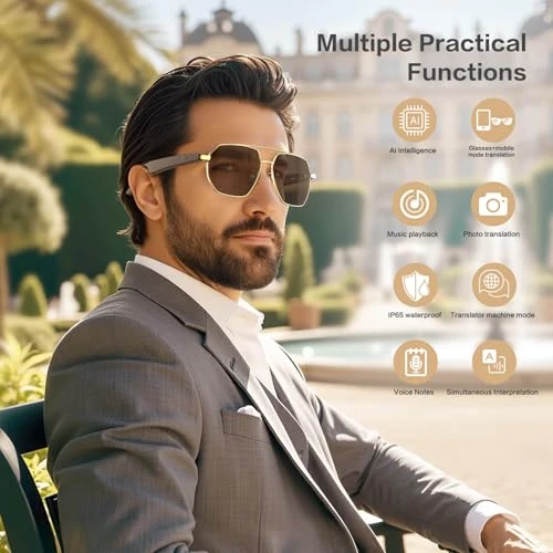 Smart Glasses with AI Translation and Voice Assistant — Smart Glasses, EarlySincere