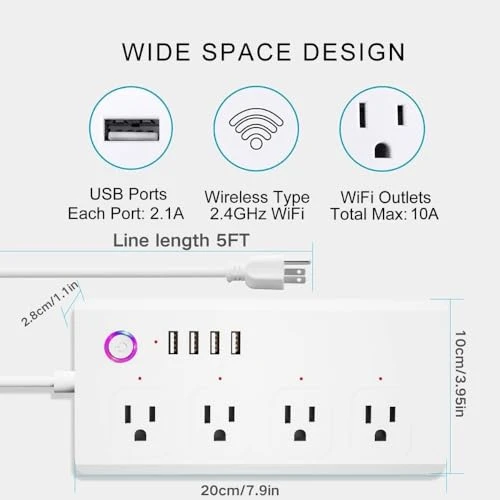 Smart Plug Power Strip with Surge Protection — Power Guardians, XENON