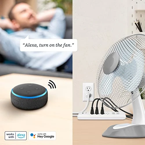 Smart Power Strip with Voice Control and App Scheduling — Power Solutions & Surge Protection, Feit Electric