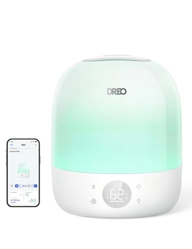 Cool Mist Humidifier with RGB Night Light and Sleep Trainer — Air Moisturizers, Dreo