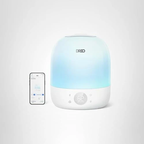 Cool Mist Humidifier with RGB Night Light and Sleep Trainer — Air Moisturizers, Dreo
