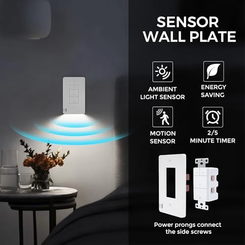 Dimmer Light Switch with Motion-Activated Wall Plate — Light Dimmers, Akicon