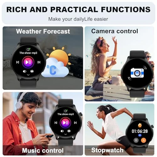 Fitness Smartwatch with AMOLED Screen and Bluetooth Calling — Smartwatches, Kimeag