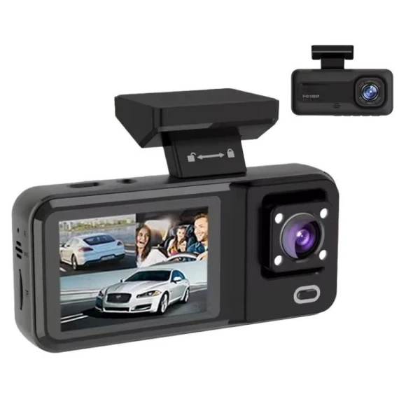 HD Dash Camera with Infrared DVR Recorder — Compact Digital Cameras
