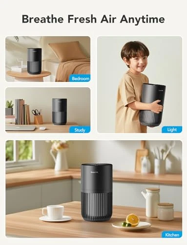 Mini Air Purifier for Bedroom — Activated Carbon Air Purifiers, GoveeLife