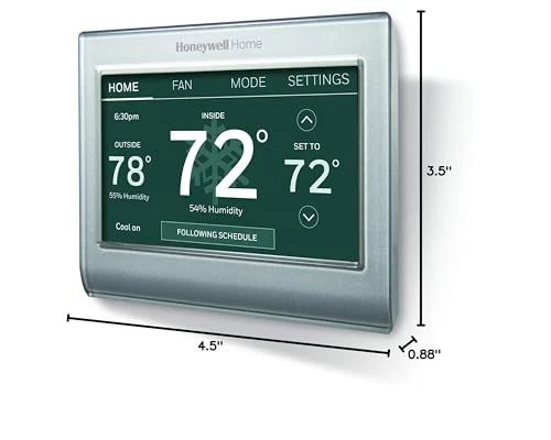 Smart Color Programmable Thermostat — HVAC Controls, Honeywell