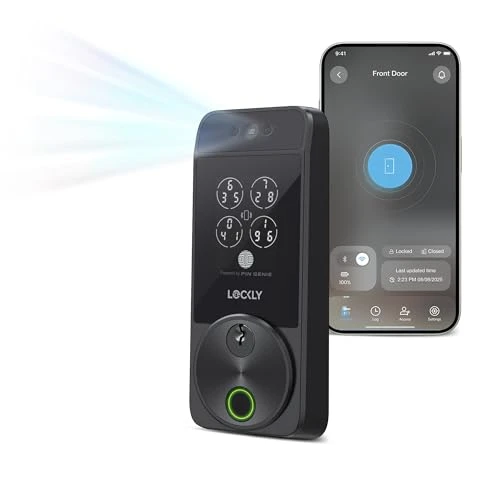 Smart Lock with Facial Recognition and Fingerprint Keyless Entry — Deadbolts, Lockly