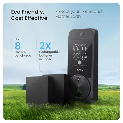 Smart Lock with Facial Recognition and Fingerprint Keyless Entry — Deadbolts, Lockly