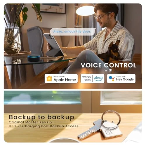 Smart Lock with Facial Recognition and Fingerprint Keyless Entry — Deadbolts, Lockly