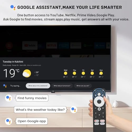 Smart TV Box with Ultra 4K HDR and Voice Remote — Streaming Devices, Kinhank