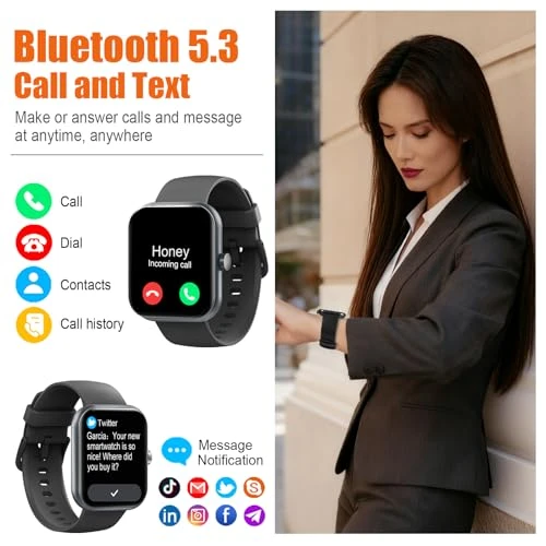 Smart Watch with Bluetooth Calling and Fitness Tracking — Smartwatches, Coucur