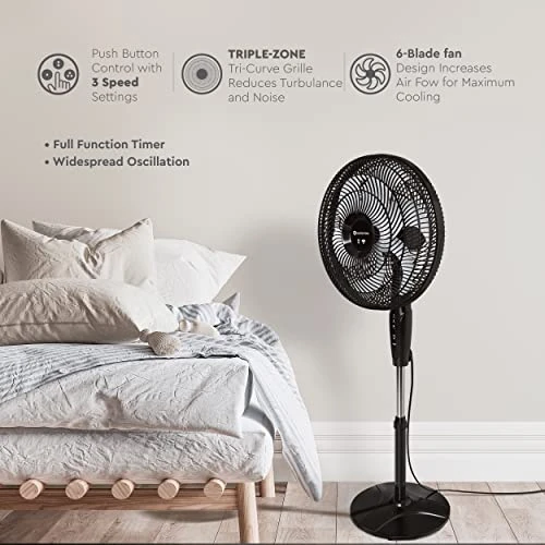 Smart WiFi Oscillating Stand Fan — Stand Fans, Comfort Zone