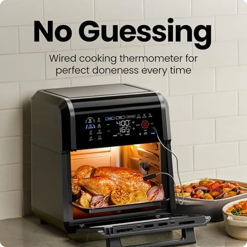 12 Quart 5-in-1 Air Fryer with Integrated Smart Cooking Thermometer — Air Fryers, Chefman