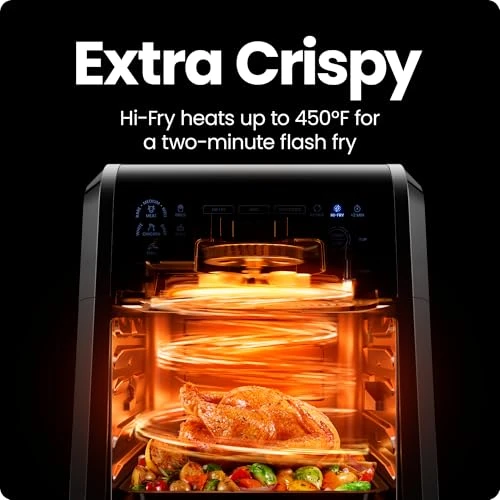 12 Quart 5-in-1 Air Fryer with Integrated Smart Cooking Thermometer — Air Fryers, Chefman