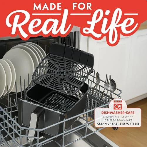 Air Fryer with Panoramic Window and Interior Light — Air Fryers, Gourmia