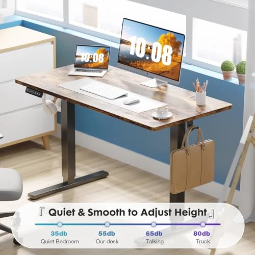 Electric Standing Desk Adjustable Height — Monitor Stands, Sweetcrispy