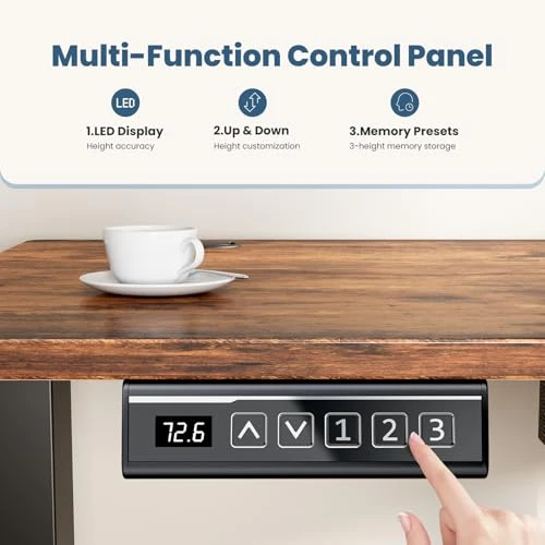 Electric Standing Desk Adjustable Height — Monitor Stands, Sweetcrispy