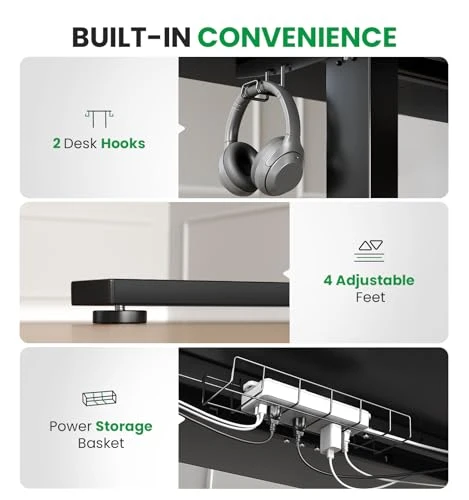 Electric Standing Desk Adjustable — Monitor Stands, DeskShow