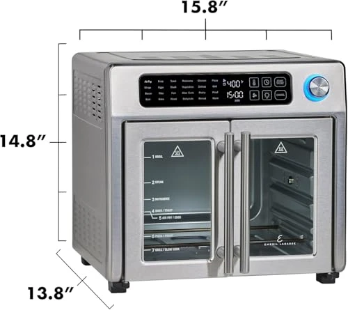 Extra Large French Door Air Fryer Toaster Oven Combo — Toaster Ovens, Emeril Lagasse