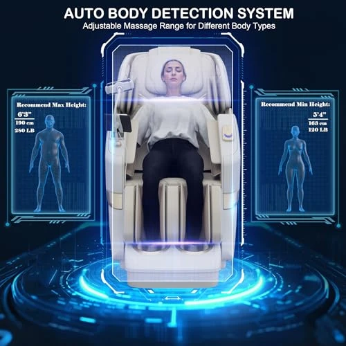 Heated Jade Roller Massage Chair Full Body — Beds & Tables, KoziSense