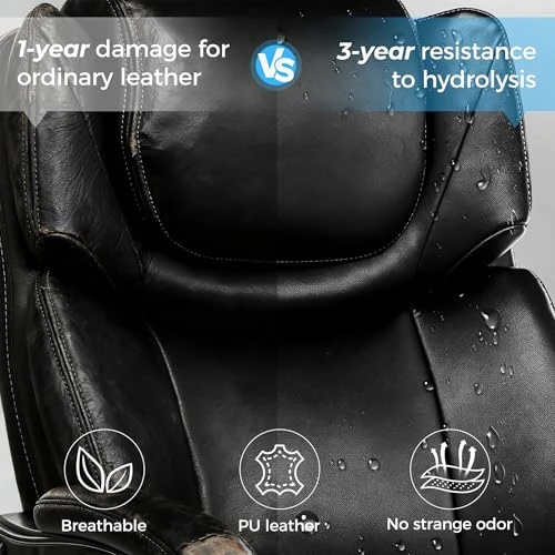 Kneading Massage Office Chair with Footrest — Desk Chairs, CHAIRKER