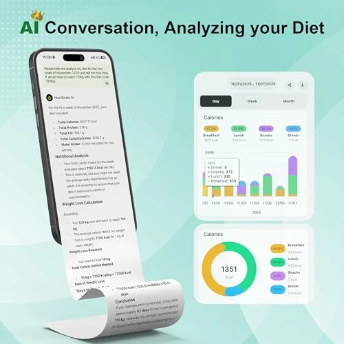 Smart Food Kitchen Scale with Nutritional Calculator — Weight Management Tools, Ultrean