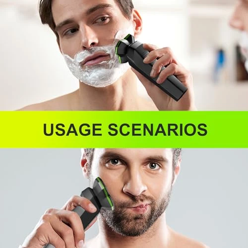 Electric Razor with Magnetic Detachable Head and 3D Floating Head — Accessories, MAXWISDOM