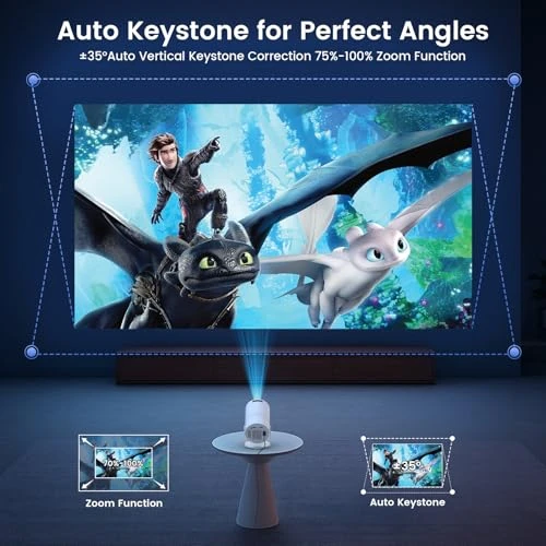 Mini Portable Projector with WiFi and Bluetooth — Home Theater Projectors, Tecaki