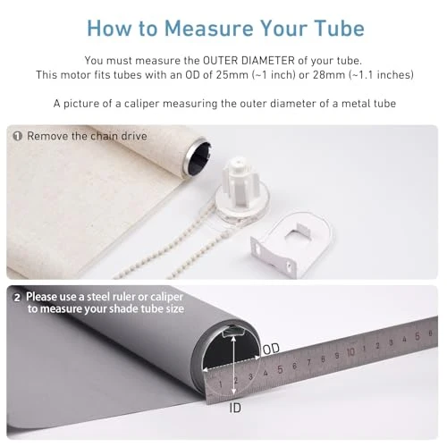 Smart Blind Motor with Built-in Battery — Top Motor, HUIYEETEX
