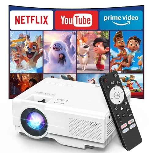 Smart Projector with WiFi and Bluetooth — Home Theater Projectors, NISOO