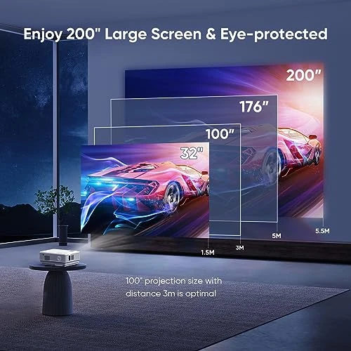 Smart Projector with WiFi and Bluetooth — Home Theater Projectors, NISOO