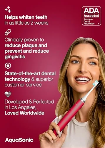 Ultra-Whitening Electric Toothbrush — Ultrasonic, AquaSonic