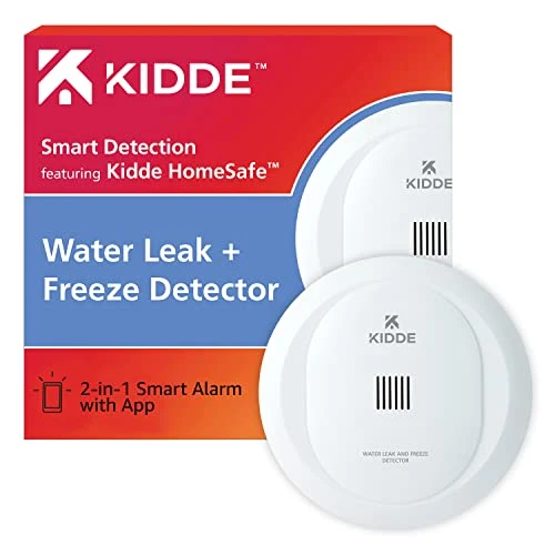 WiFi Water Leak Detector & Freeze Alarm — Gas & CO Detectors, Kidde