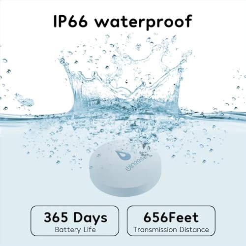 WiFi Water Leak Detector with Adjustable Alarm and Notifications — Water Leak Detection Systems, Winees