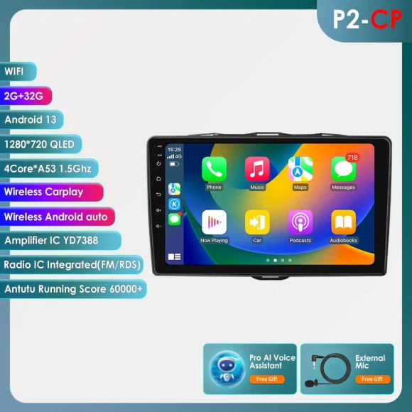 9-inch AI Smart Player — In-Dash, OSSURET