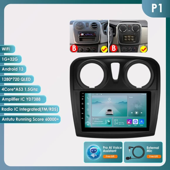 CarPlay 4G Android 13 Car Radio — In-Dash, Hizpo