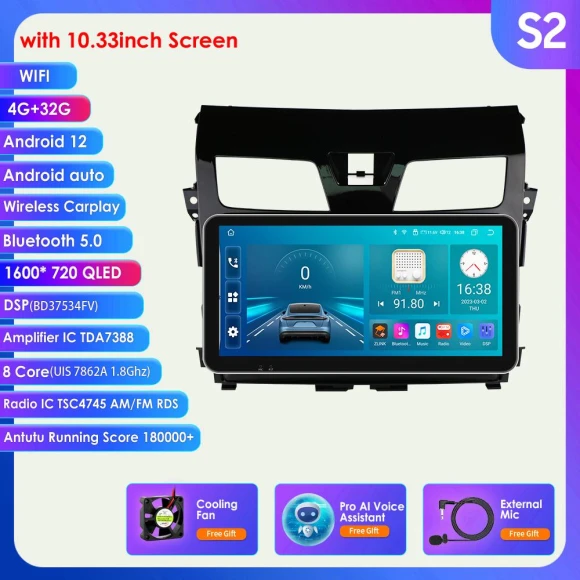 CarPlay 4G-LTE 2Din Android Automotive Radio — In-Dash, Hizpo