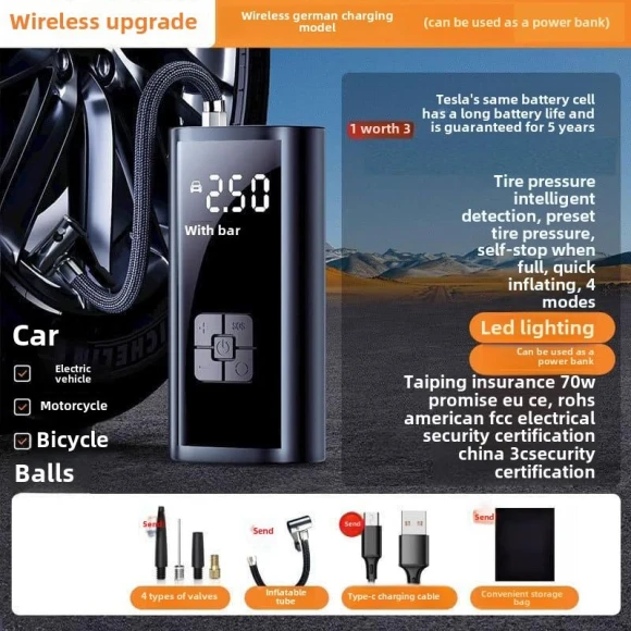 Digital Air Pump — Inflation Devices, Carsun