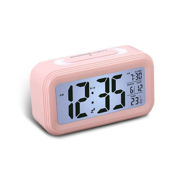Digital Alarm Clock with Temperature and Calendar — Alarms & Clocks, Factory Discount Outlet