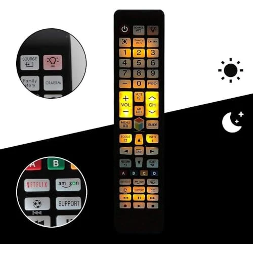 Universal Remote Control with Backlit Buttons — Remote Controls, SMATAR