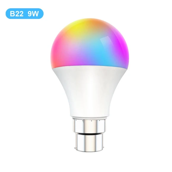 Wi-Fi Smart Light Bulb with Adjustable Brightness and RGB Color — LED, Tuya