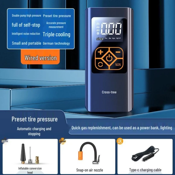 Wireless Smart Car Pump with Digital Display — Tire Inflation Solutions, GearUp AutoMoto