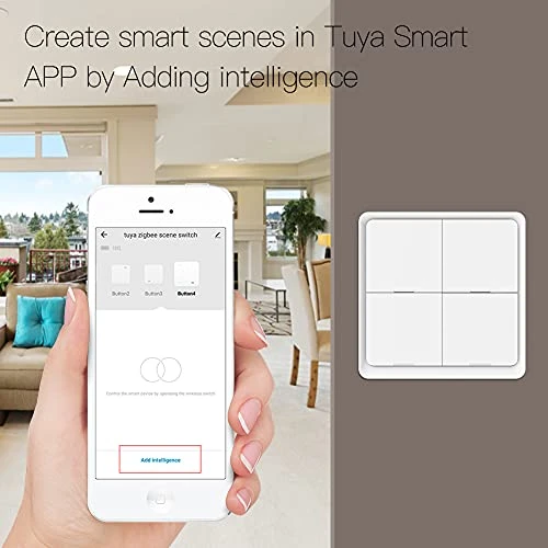 Wireless Smart Scene Switch Button — Smart Home Hubs & Controllers, MOES