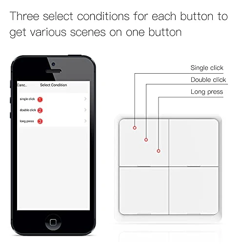 Wireless Smart Scene Switch Button — Smart Home Hubs & Controllers, MOES