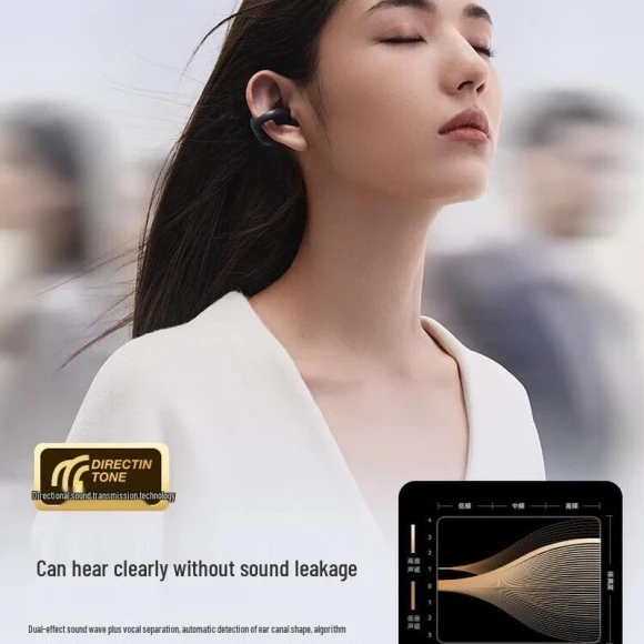 AI Bone Conduction Ear Clip Headphones — In-Ear Headphones, Saina