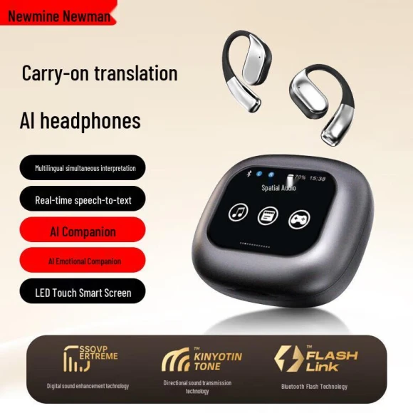AI Translation Wireless Earbuds — In-Ear Headphones, Newman