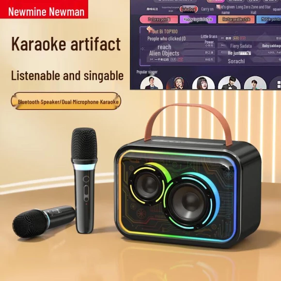 All-in-One AI Voice KTV Microphone Speaker — Sing-Along Systems, Newmine