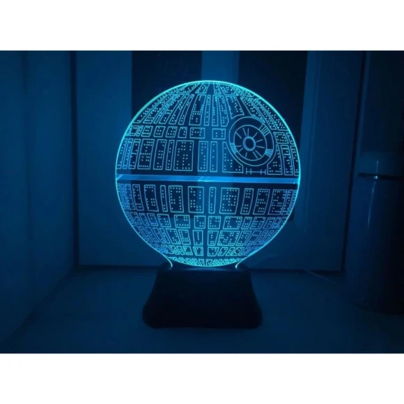 Death Star 3D LED Night Light with Touch Control — Night Lights, LumenLoom
