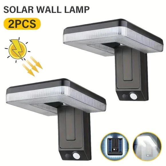Outdoor Solar Wall Lamp with Motion Sensor — Outdoor Security & Flood Lighting, Precious Jewelry Mall